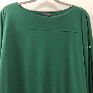 The Limited Green Top with sleeve details Size M